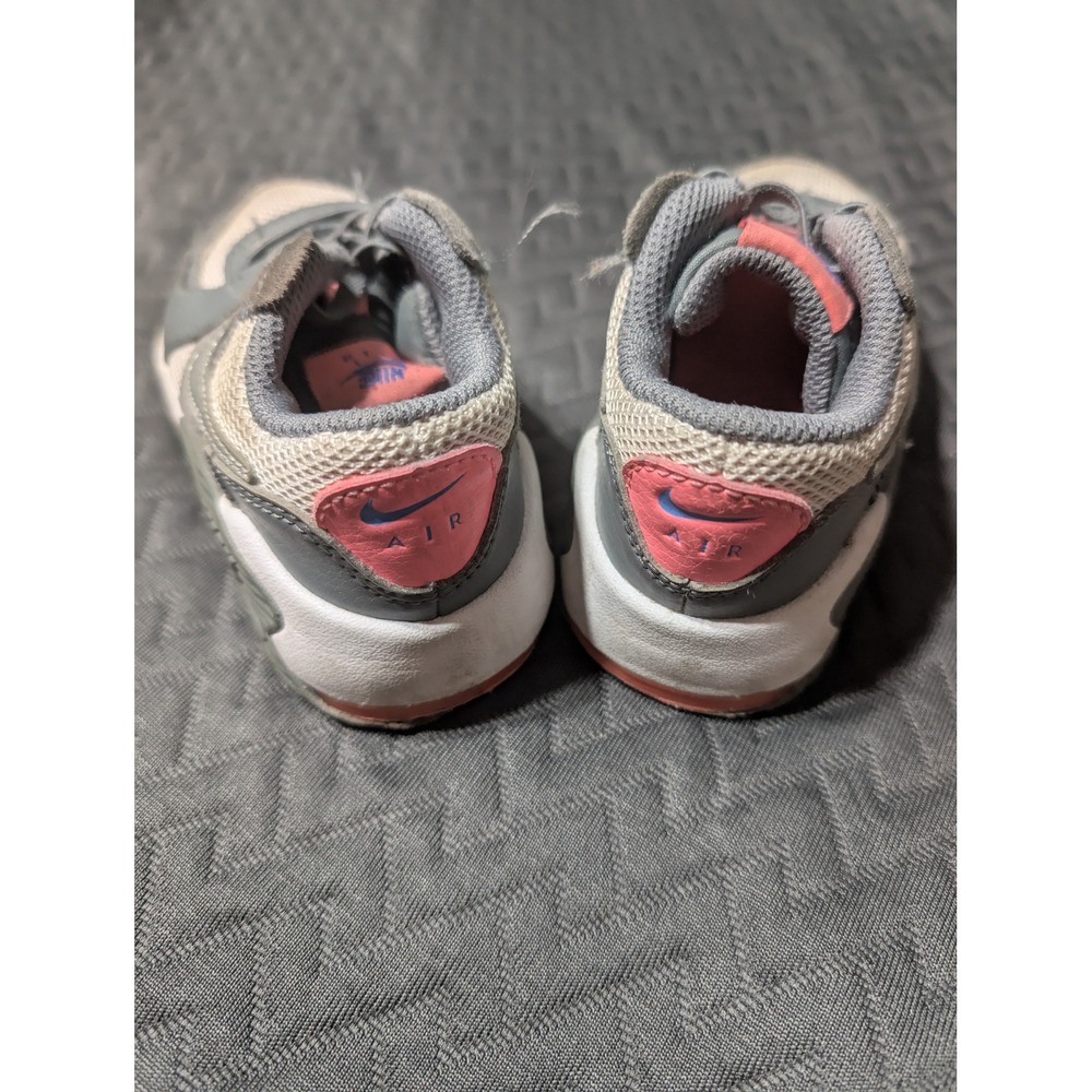 Nike Air Max 90‎ Toddler Sneakers Gray Pink Casual Athletic Shoes SZ 7 - Picture 3 of 5